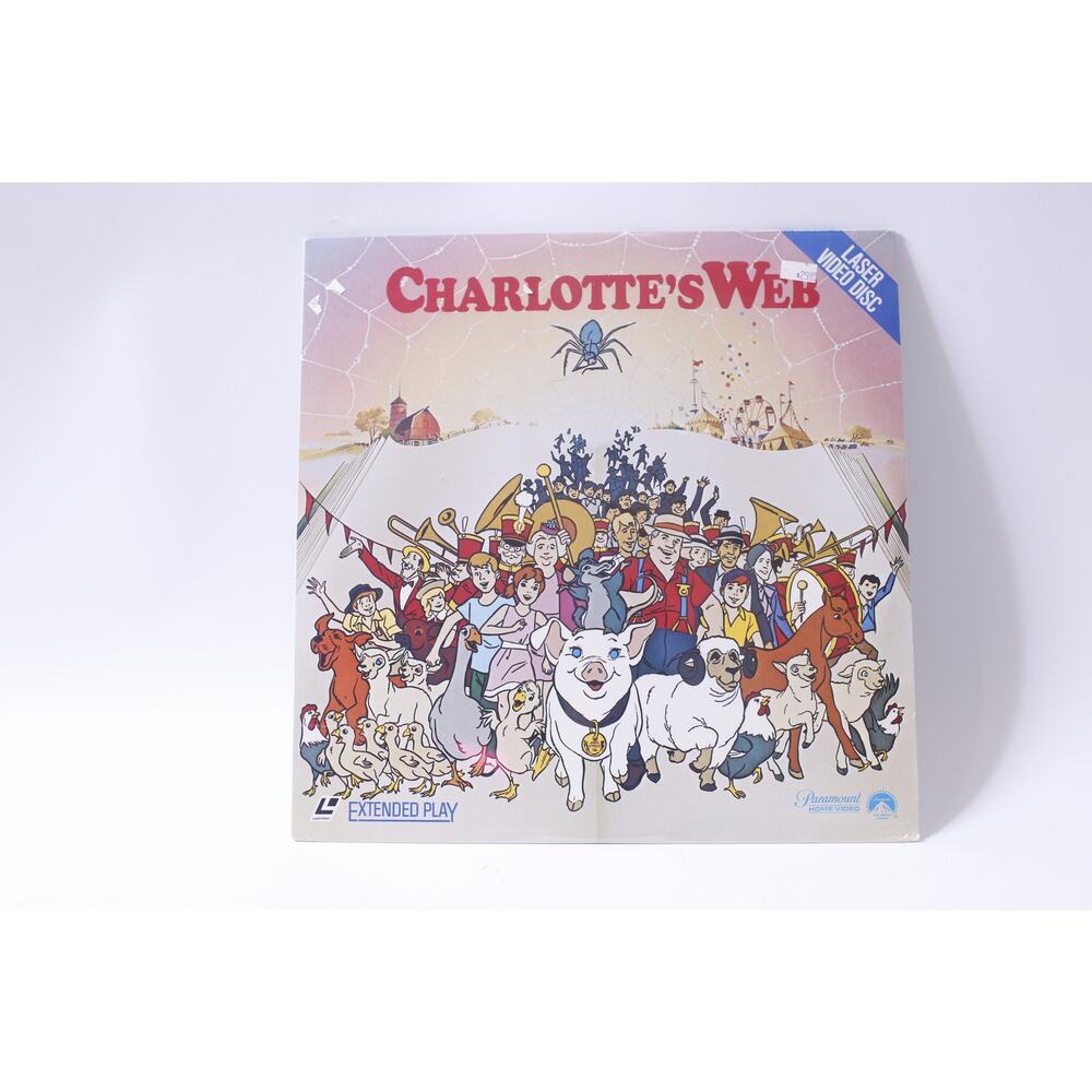 Charlottes Web, EB White, 1982, Sealed, Paramount, Extended Play, LaserDisc, Dig